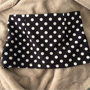 Polka Dot Micro Mini Skirt